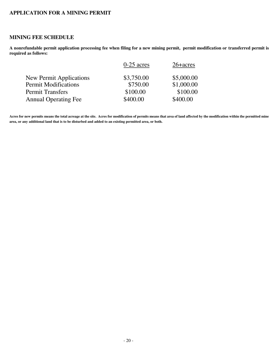 Mining Permit Application Form - North Carolina, Page 24