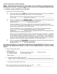 Mining Permit Application Form - North Carolina, Page 7