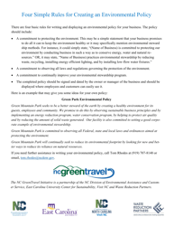 Sustainable Parks Application Form - North Carolina Green Travel Program - North Carolina, Page 8