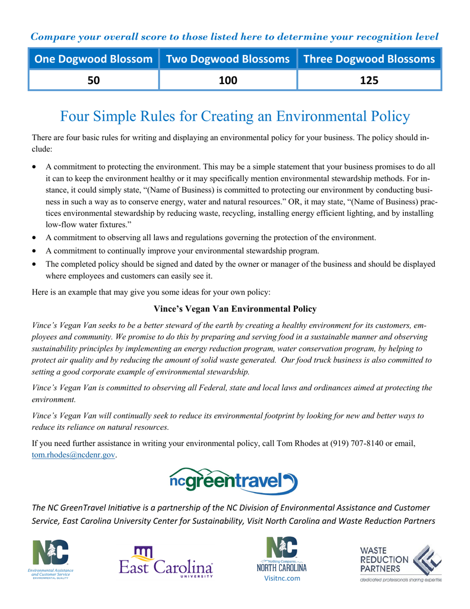 Food Truck Application Form - North Carolina Green Travel Program - North Carolina, Page 5