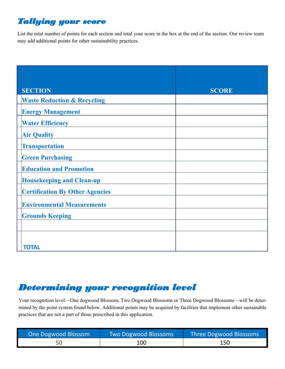Event Venues and Convention Centers Application Form - North Carolina Green Travel Program - North Carolina, Page 7