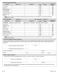 Form UST-20 Alternative Fuel/Hazardous Substance Compatibility Checklist - North Carolina, Page 2