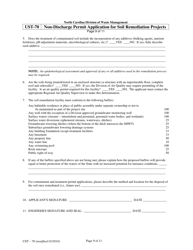 Form UST-70 Non-discharge Permit Application for Soil Remediation Projects - North Carolina, Page 10