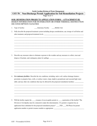 Form UST-70 Non-discharge Permit Application for Soil Remediation Projects - North Carolina, Page 11
