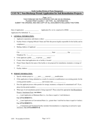 Form UST-70 Non-discharge Permit Application for Soil Remediation Projects - North Carolina