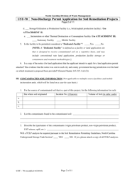 Form UST-70 Non-discharge Permit Application for Soil Remediation Projects - North Carolina, Page 2