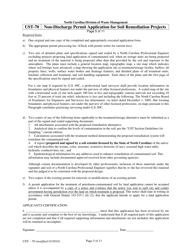 Form UST-70 Non-discharge Permit Application for Soil Remediation Projects - North Carolina, Page 5