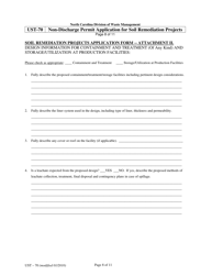 Form UST-70 Non-discharge Permit Application for Soil Remediation Projects - North Carolina, Page 9