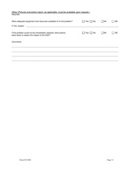 Form CS-SSO Collection System Sanitary Sewer Overflow Reporting Form - North Carolina, Page 11