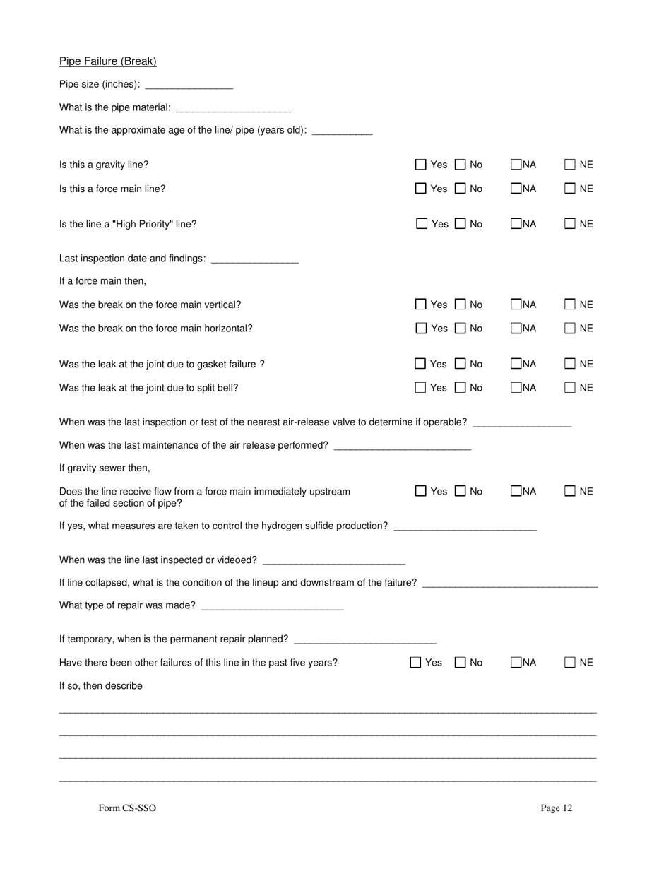 Form CS-SSO - Fill Out, Sign Online and Download Printable PDF, North ...