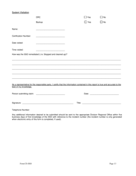 Form CS-SSO Collection System Sanitary Sewer Overflow Reporting Form - North Carolina, Page 13