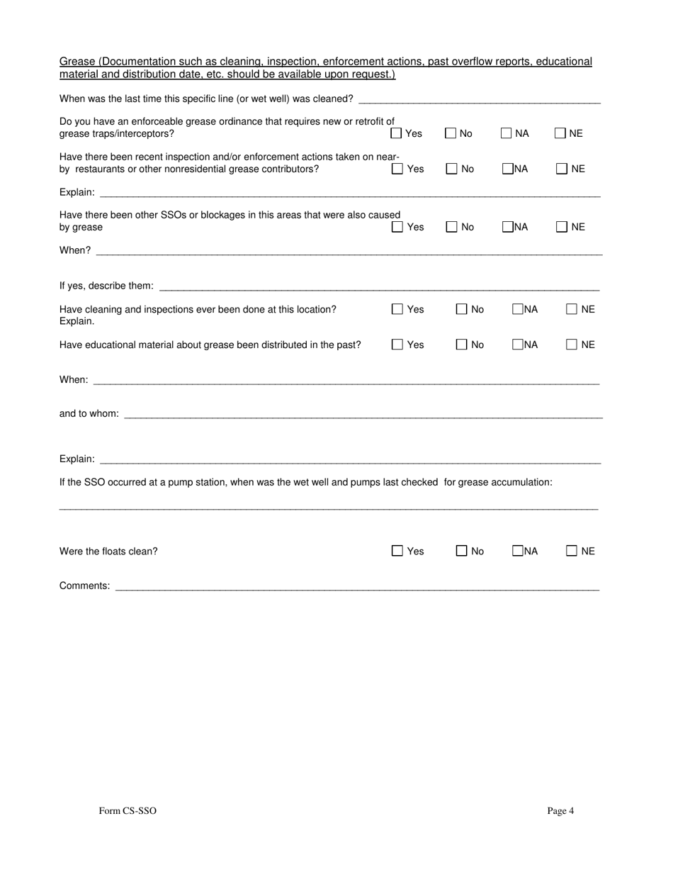 Form CS-SSO - Fill Out, Sign Online and Download Printable PDF, North ...