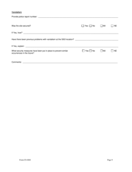 Form CS-SSO Collection System Sanitary Sewer Overflow Reporting Form - North Carolina, Page 9