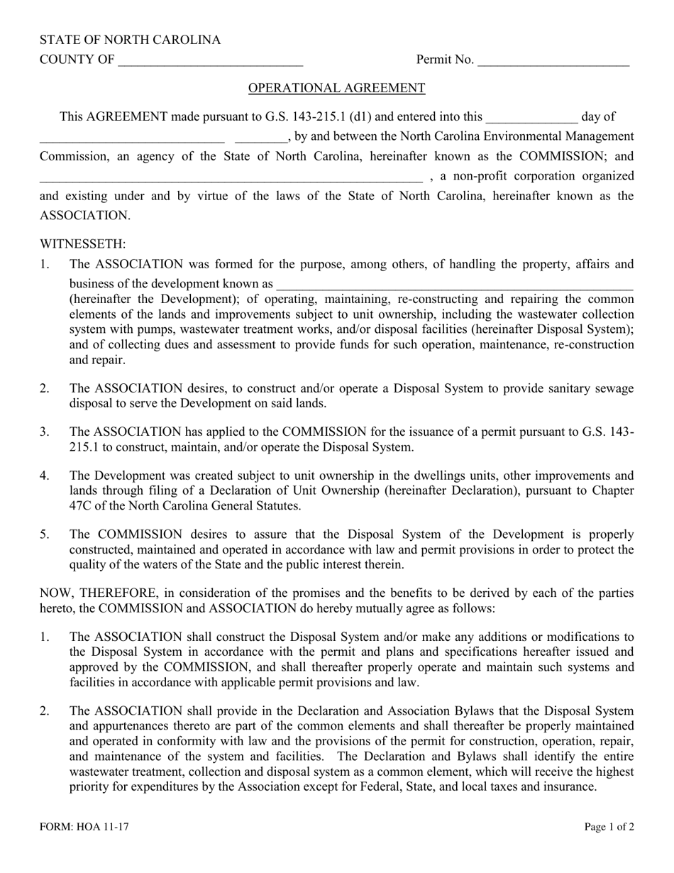 Form HOA - Fill Out, Sign Online and Download Printable PDF, North ...