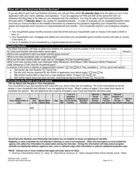 Form DSS-8207 Application for Food and Nutrition Services - North Carolina, Page 2