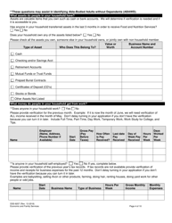 Form DSS-8207 Application for Food and Nutrition Services - North Carolina, Page 4