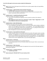 Form DSS-4451 Application for Services - North Carolina, Page 2