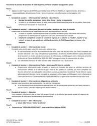 Formulario DSS-4451 Solicitud De Servicios De Sustento De Menores - North Carolina (Spanish), Page 2