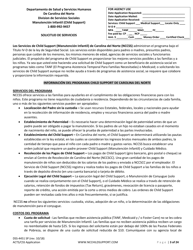 Formulario DSS-4451 Solicitud De Servicios De Sustento De Menores - North Carolina (Spanish), Page 3