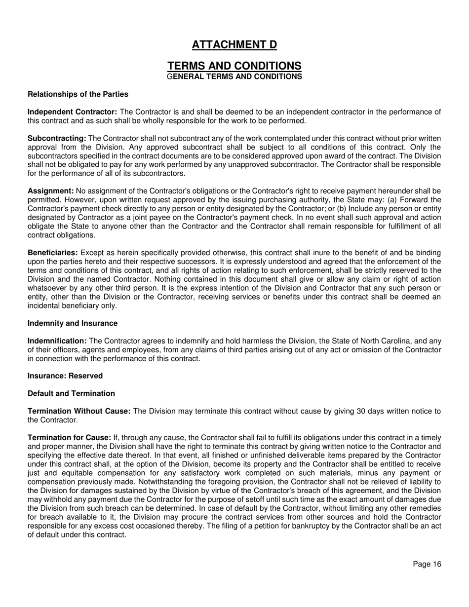 Request for Applications - Dhhs Driver / Support Service Provider Vendor List (Dsspvl) - North Carolina, Page 17