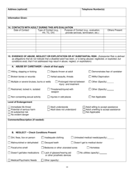 Community Evaluation Form - Adult Protective Services - North Carolina, Page 10