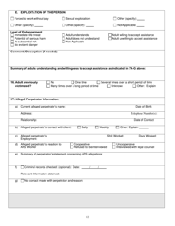 Community Evaluation Form - Adult Protective Services - North Carolina, Page 12
