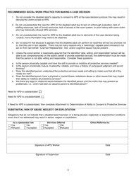 Community Evaluation Form - Adult Protective Services - North Carolina, Page 14