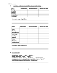 Service Assessment/Reassessment Form - North Carolina, Page 2