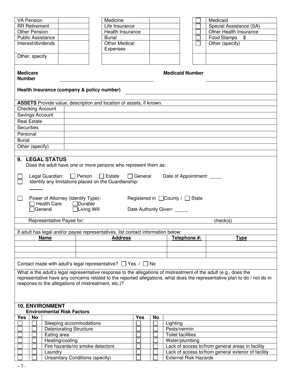 Facility Evaluation Form - North Carolina, Page 7