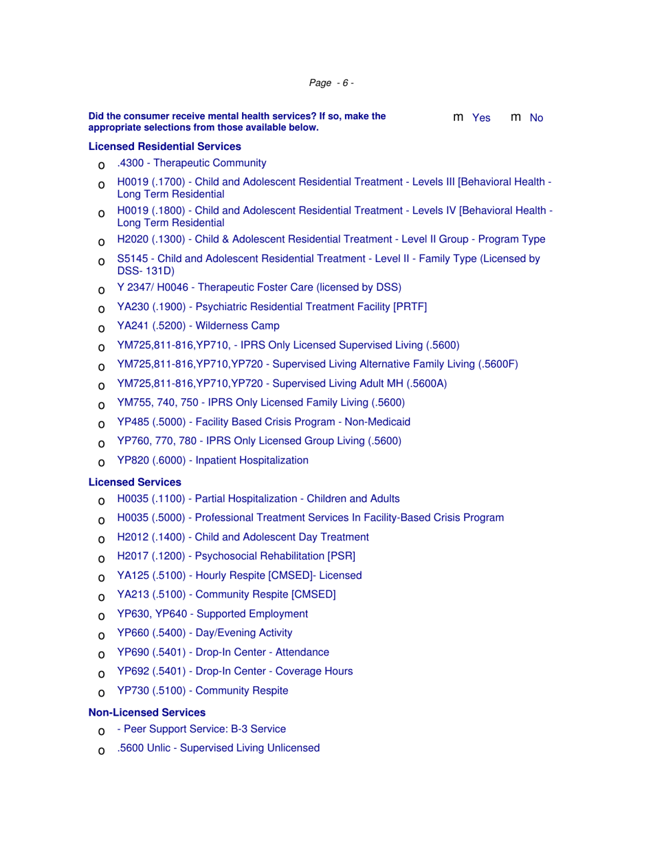 Incident Response Improvement System Allegation of Abuse, Neglect and Exploitation - North Carolina, Page 6