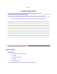 Injury Incident Report Form - Incident Response Improvement System - North Carolina, Page 15