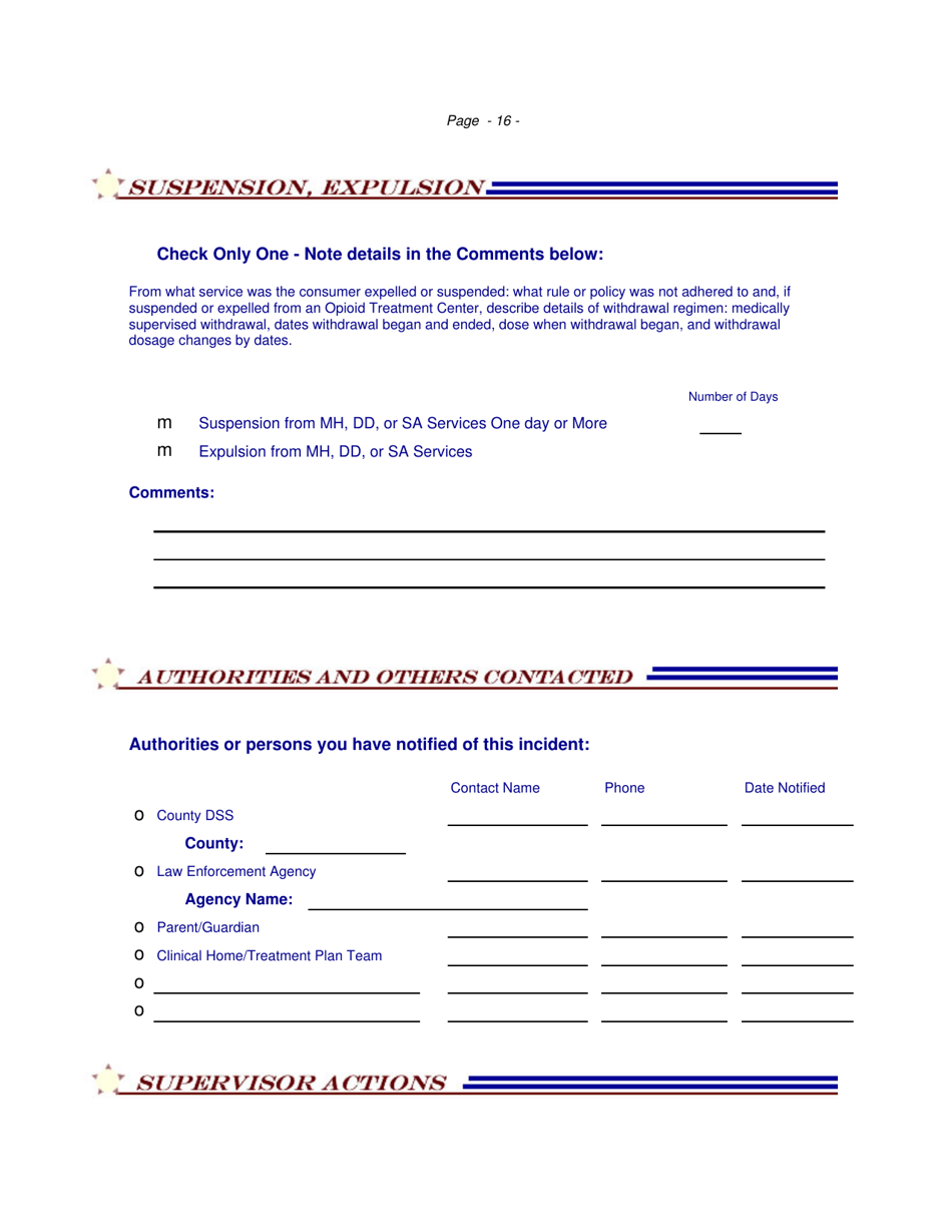 Incident Response Improvement System Fire Incident Report Form - North Carolina, Page 16