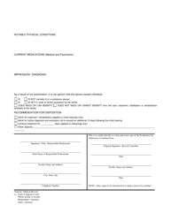 Form DMH5-73-01 Evaluation for Admission/Continued Stay - North Carolina, Page 2