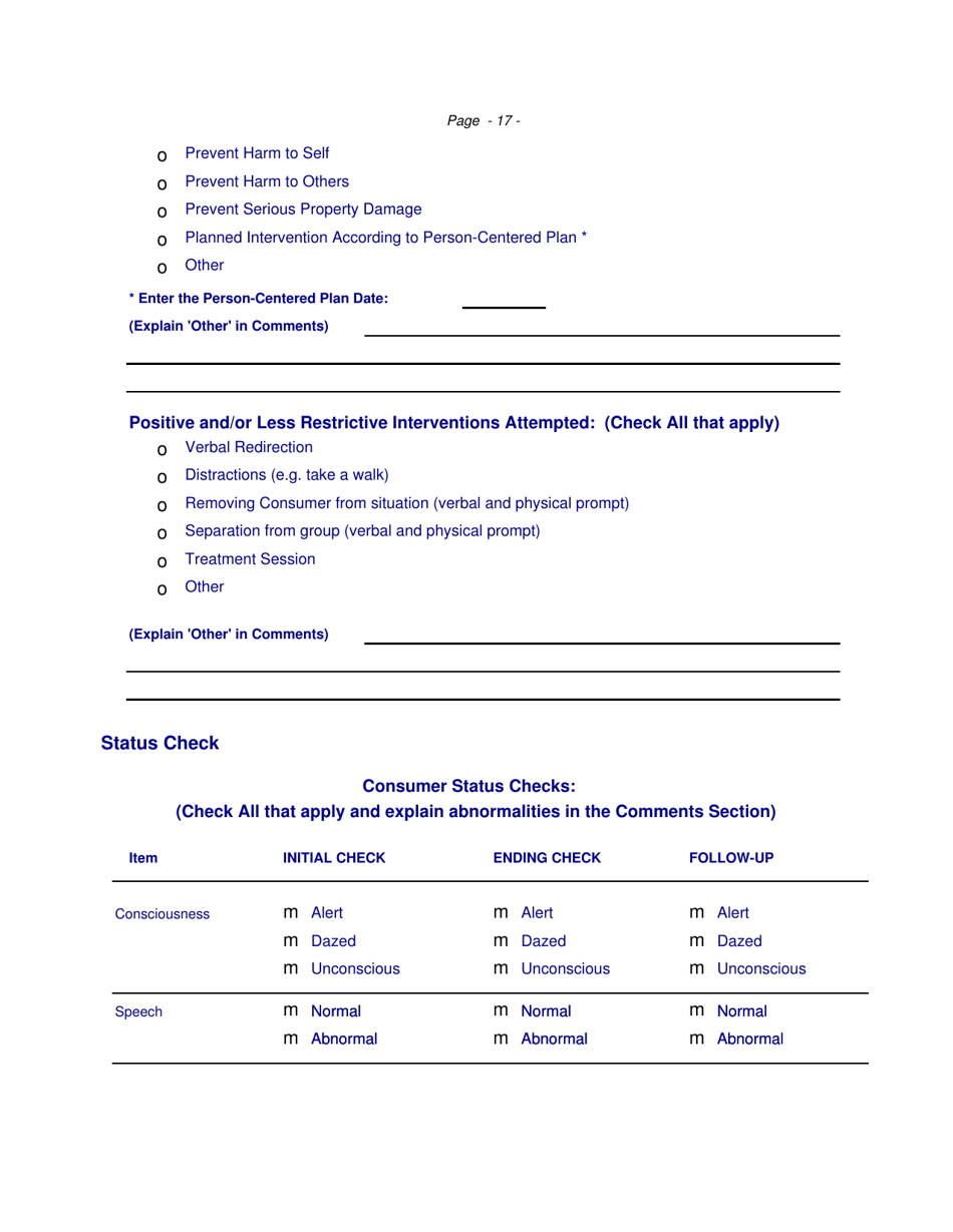 Restrictive Intervention - Incident Response Improvement System - North Carolina, Page 17