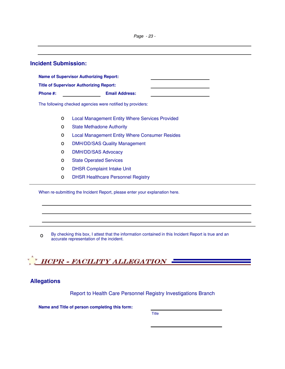 Restrictive Intervention - Incident Response Improvement System - North Carolina, Page 23