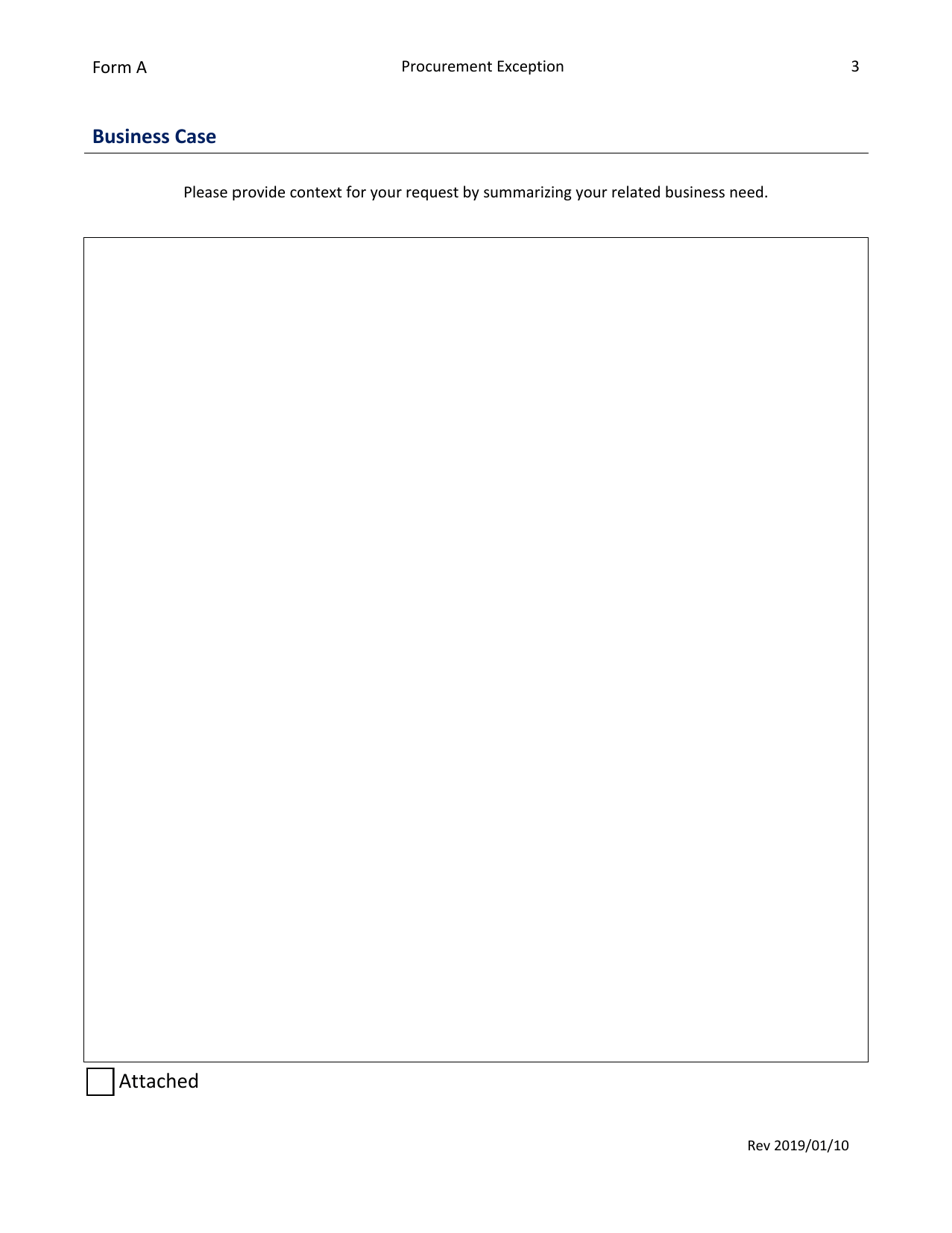 Form A Procurement Exception - North Carolina, Page 3