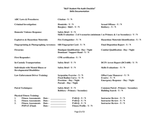 Blet Student File Audit Checklist - North Carolina, Page 2