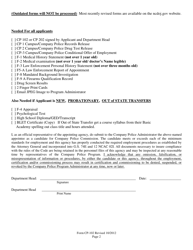 Form CP-102 Application for Company Police Officer Commission - North Carolina, Page 2