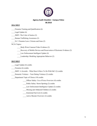 Agency Audit Checklist - Campus Police - North Carolina, Page 5