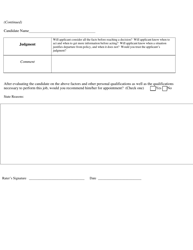 Form F-4 Qualifications Appraisal Interview - North Carolina, Page 2