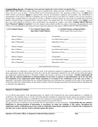 Form F-5A (JJ) Report of Appointment/Application for Certification Juvenile Justice Officer &amp; Chief/Juvenile Court Counselor - North Carolina, Page 2