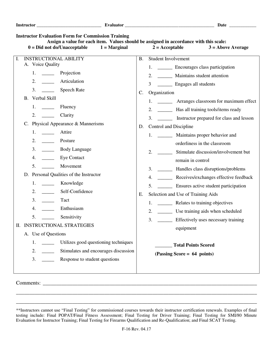 Form F-16 - Fill Out, Sign Online and Download Fillable PDF, North ...