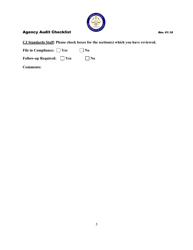 Agency Adult Checklist - North Carolina, Page 5