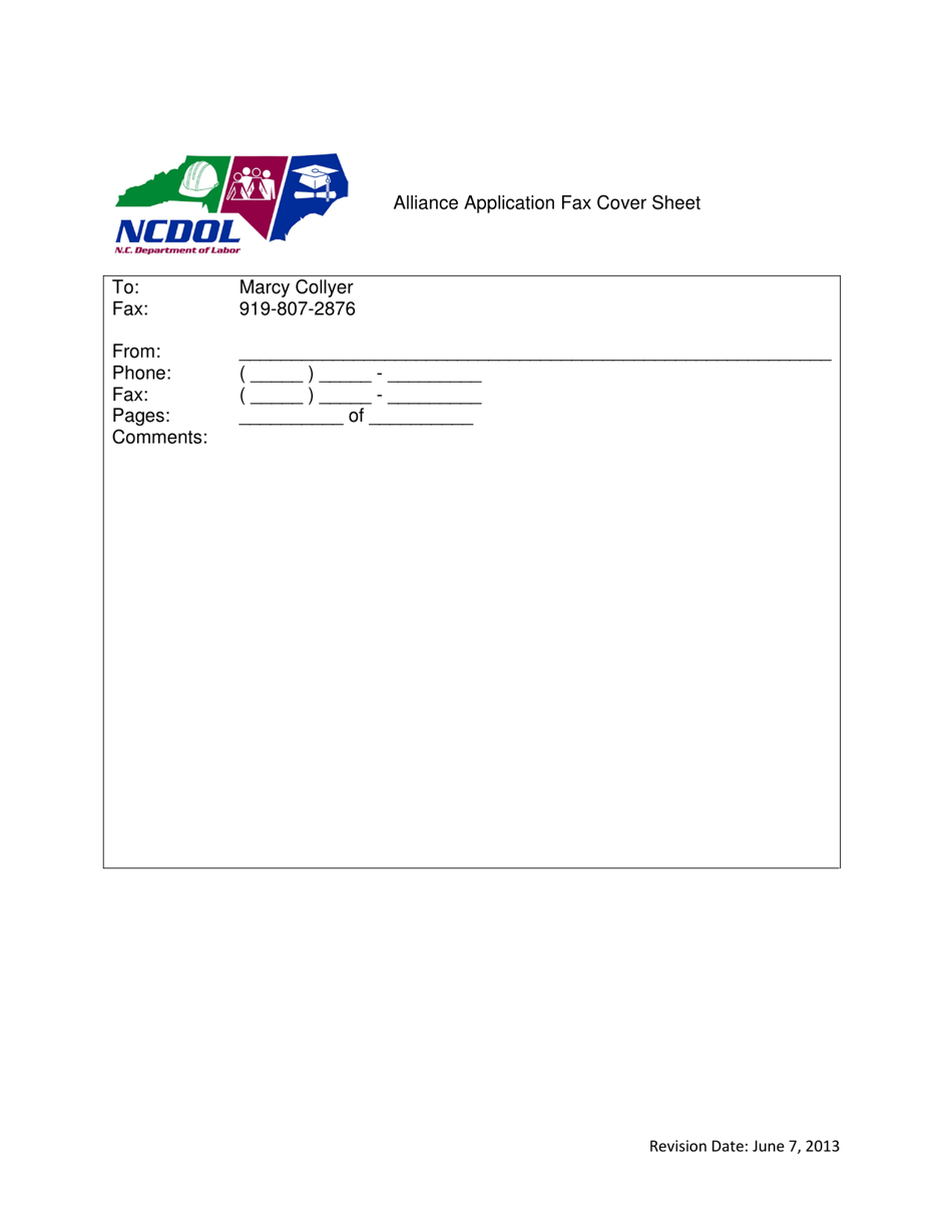 North Carolina Alliance Application Form Fill Out, Sign Online and