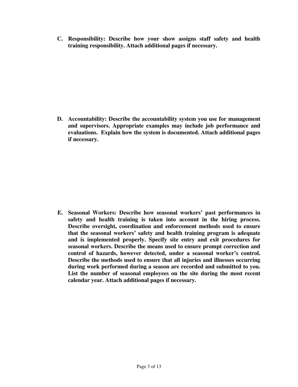 Amusement Star Program Application Form - North Carolina, Page 3