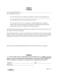 Verification of Work Authorization Compliant Form - North Carolina, Page 3