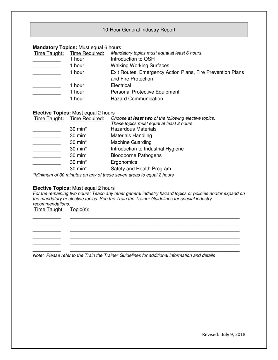 Train the Trainer Program Report Form - North Carolina, Page 3