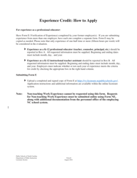 Form E Verification of K-12 Educator Experience - North Carolina, Page 2