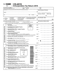 Form CD-401S S-Corporation Tax Return - North Carolina, Page 2