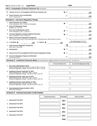 Form IB-13 Gross Premiums Tax Return - Life, Accident, Health and Title Companies - North Carolina, Page 4